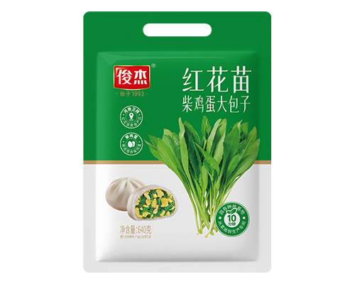 红花苗柴鸡蛋大包子